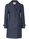 Fendi Ff Denim Jacket In Blue