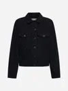Fendi Ff Denim Jacket In Black