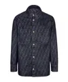 Fendi Ff Denim Jacket In Black