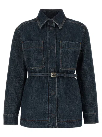 FENDI FENDI 'FF' DENIM JACKET