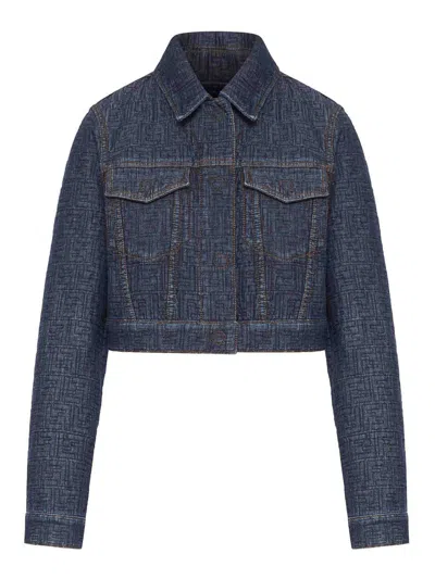 Fendi Brunello Cucinelli Striped Cotton T-shirt In Blue