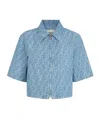 Fendi Chambray Ff Jacket In Blue