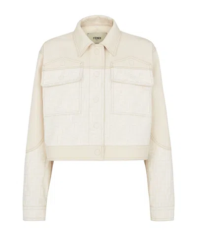 FENDI FENDI PANELLED BUTTON-UP JACKET
