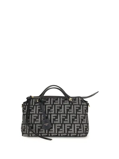 Fendi Ff Denim Shoulder Bag