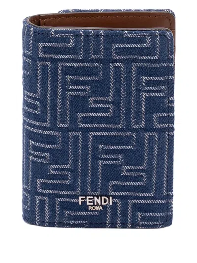 Fendi Ff Denim Wallet