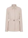 Fendi Ff Diagonal 3d Wool Blazer In White
