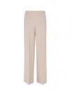Fendi High Waist Straight Wide Trousers In Neutral