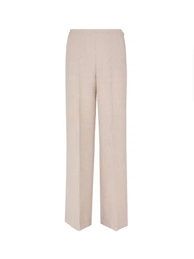 FENDI FF DIAGONAL 3D WOOL TROUSER