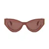Fendi Ff Diamond Logo Acetate Cat-eye Sunglasses