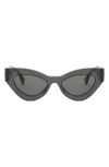 Fendi Ff Diamonds 52mm Cat Eye Sunglasses In Brown