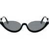 Fendi Ff Diamonds 53mm Oval Sunglasses In Black