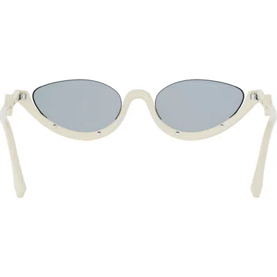 Fendi Ff Diamonds 53mm Oval Sunglasses In Neutral