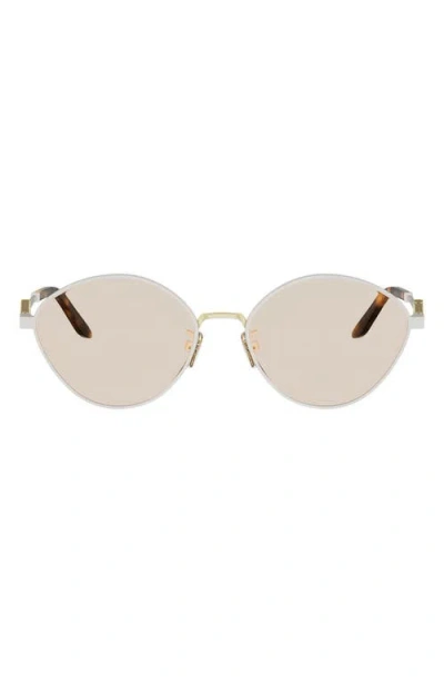 Fendi Ff Diamonds 55mm Round Sunglasses In Pattern