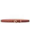 Fendi Ff Diamonds Belt In Brown