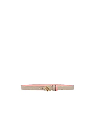 Fendi Ff Diamonds Belt In Nude
