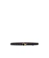 Fendi Ff Diamonds Belt In Orange
