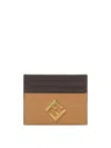 Fendi Ff Diamonds Logo-plaque Card Wallet In Multi