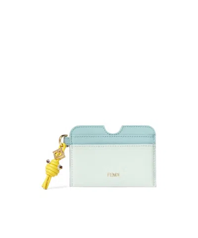 Fendi Ff Diamonds Card Case In Black