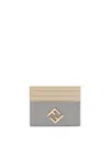 Fendi Ff Diamonds Card Holder In Green