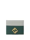 Fendi Ff Diamonds Card Case Accessories In Green