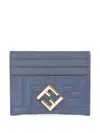 Fendi Portacarte In Pelle Stampata  Donna