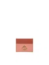 Fendi Ff Diamonds Card Holder In Brown