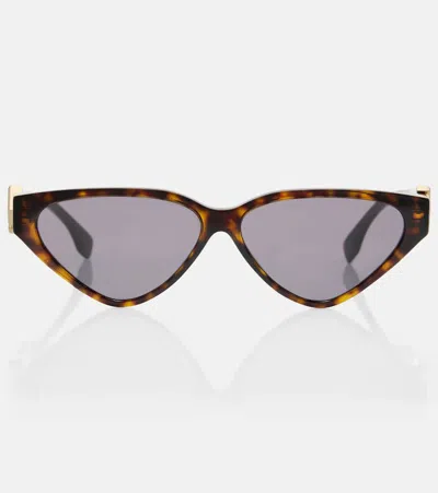 Fendi Ff Diamonds Cat-eye Sunglasses In Brown