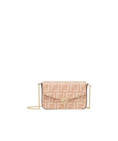 FENDI FENDI FF DIAMONDS CHAIN-LINKED WALLET
