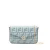 Fendi Ff Diamonds Wallet On Chain In Blue