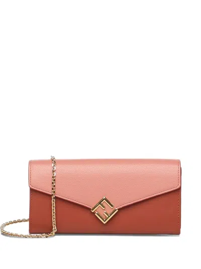FENDI FENDI FF DIAMONDS CONTINENTAL WALLET ON CHAIN