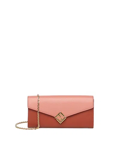 FENDI FF DIAMONDS CONTINENTAL WALLET