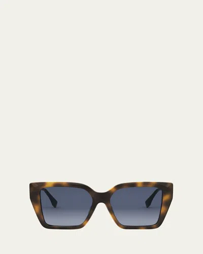 Fendi Ff Diamonds Fe40161i Sunglasses In Dark Tortoise
