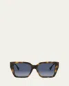 Fendi Fe40161i Ff Diamonds 52w Havana Sunglasses In Dhavbrnpz