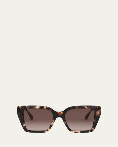 Fendi Ff Diamonds Fe40161i Sunglasses In Havana