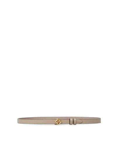 Fendi Ff Diamonds Leather Belt In Multi