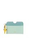 Fendi Ff Diamonds Leather Card Case In White