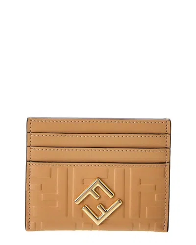 Fendi Ff Diamonds Leather Card Holder