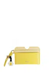 Fendi Mini Leather Wallet With Chic Design In Gold