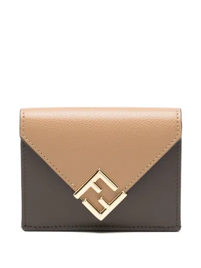 Fendi Women Ff Diamonds Leather Wallet In Multi