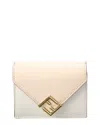 Fendi Ff Diamonds Leather Wallet In Neutral