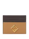 Fendi Ff Diamonds Logo-plaque Card Wallet In Multi