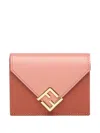 Fendi Ff Diamonds Medium Tri-fold Wallet Accessories In Brown