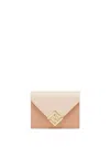 Fendi Ff Diamonds Medium Tri-fold Wallet Accessories In Pink & Purple