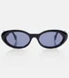 Fendi Ff Diamonds Full-frame Sunglasses In Black