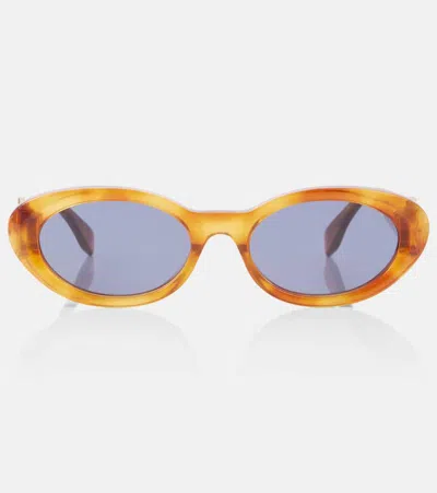 FENDI FF DIAMONDS OVAL SUNGLASSES