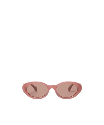 Fendi Ff Diamonds Pink Acetate Sunglasses