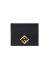 Fendi Ff Diamonds Cardholder In Black
