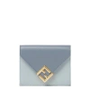 Fendi Ff Diamonds Wallet In Blue
