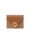 Fendi Ff Diamonds Wallet In Brown
