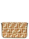 Fendi 'ff Diamonds' Wallet On Chain In Brown